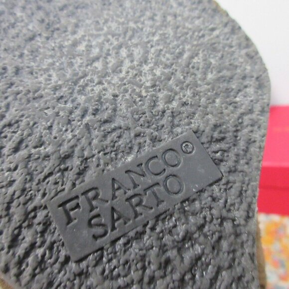 Franco Sarto Warrick Women Wedge Ankle Boots Booties 7 Brown Suede Western 702 - Picture 5 of 11